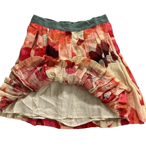 Loft Colorful Pleated Flowy Mini Skirt - Picture 3 of 10